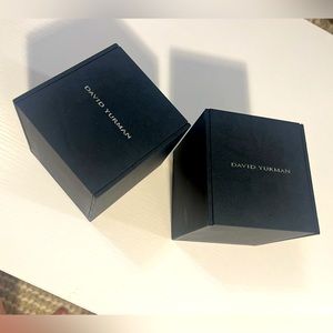 David Yurman necklace and pendent cases.